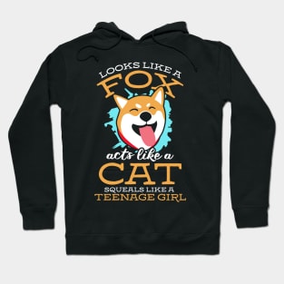 Looks Like a Fox acts like a cat squeals like a teenage girl Hoodie